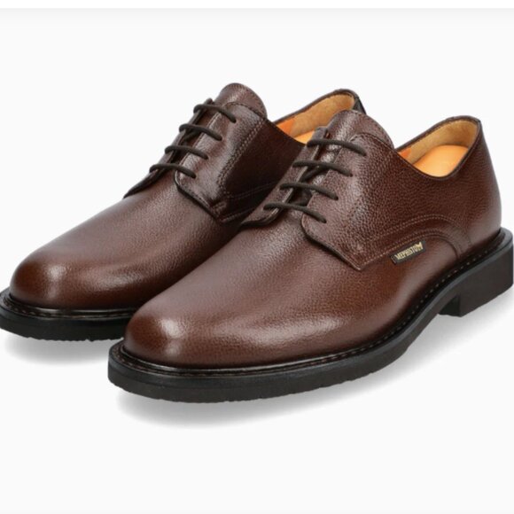 Mephisto Marlon Chestnut Brown Leather Lace Up Shoes Men\'s Size 9.5